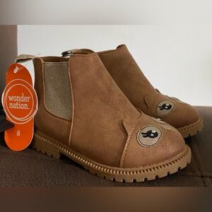 **NEW NEW ** Brown Kids Shoes with Bear Design